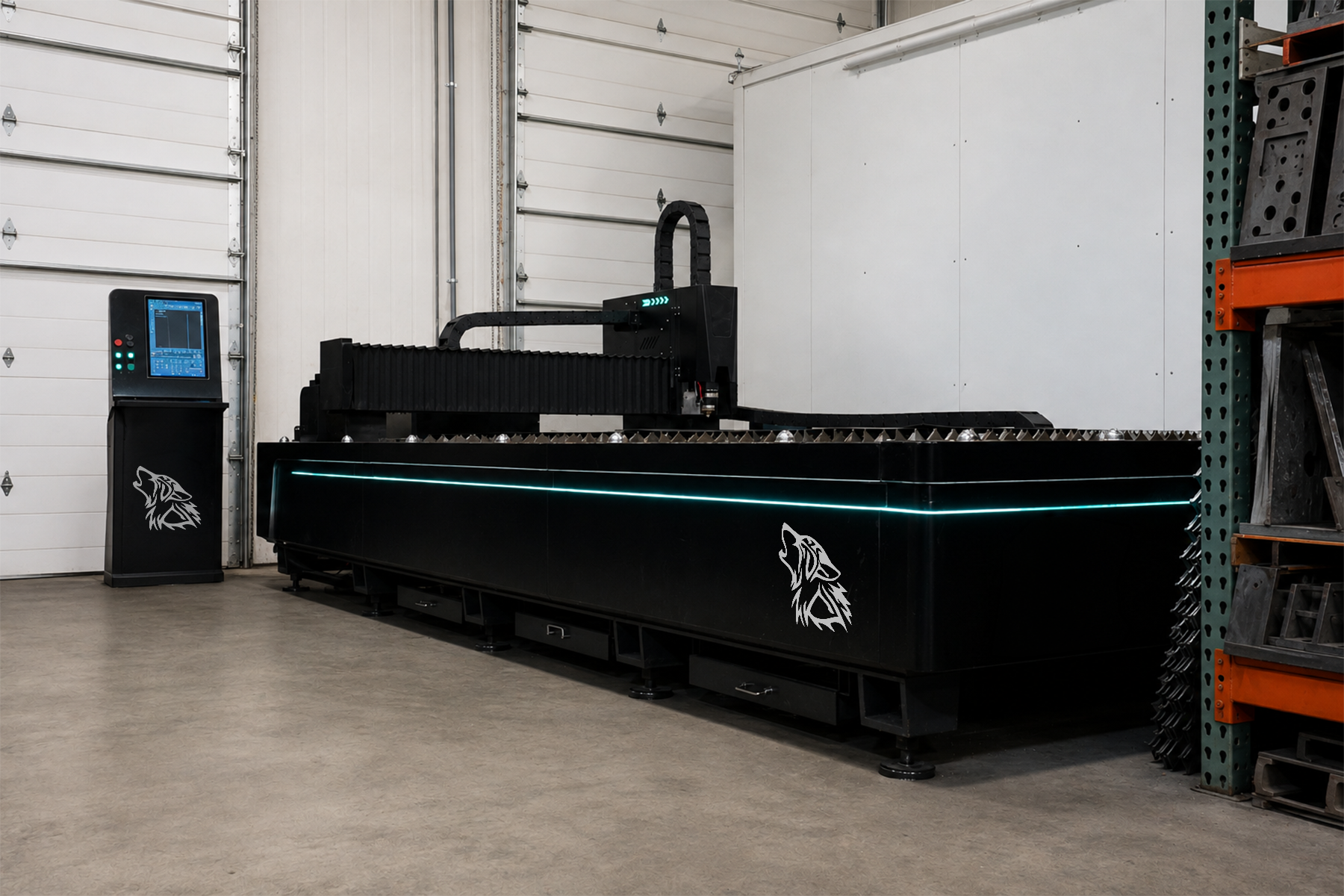 Gray Wolf Garage CNC laser table